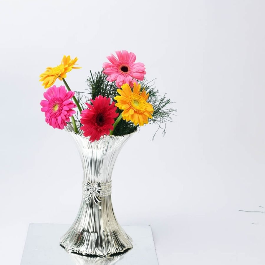 Classic Silver Flower Vase