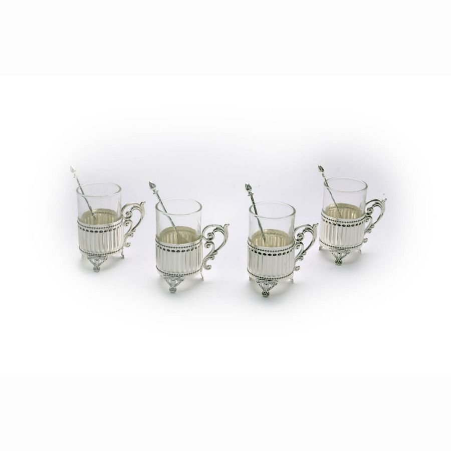 Fluted Design Silver Mugs