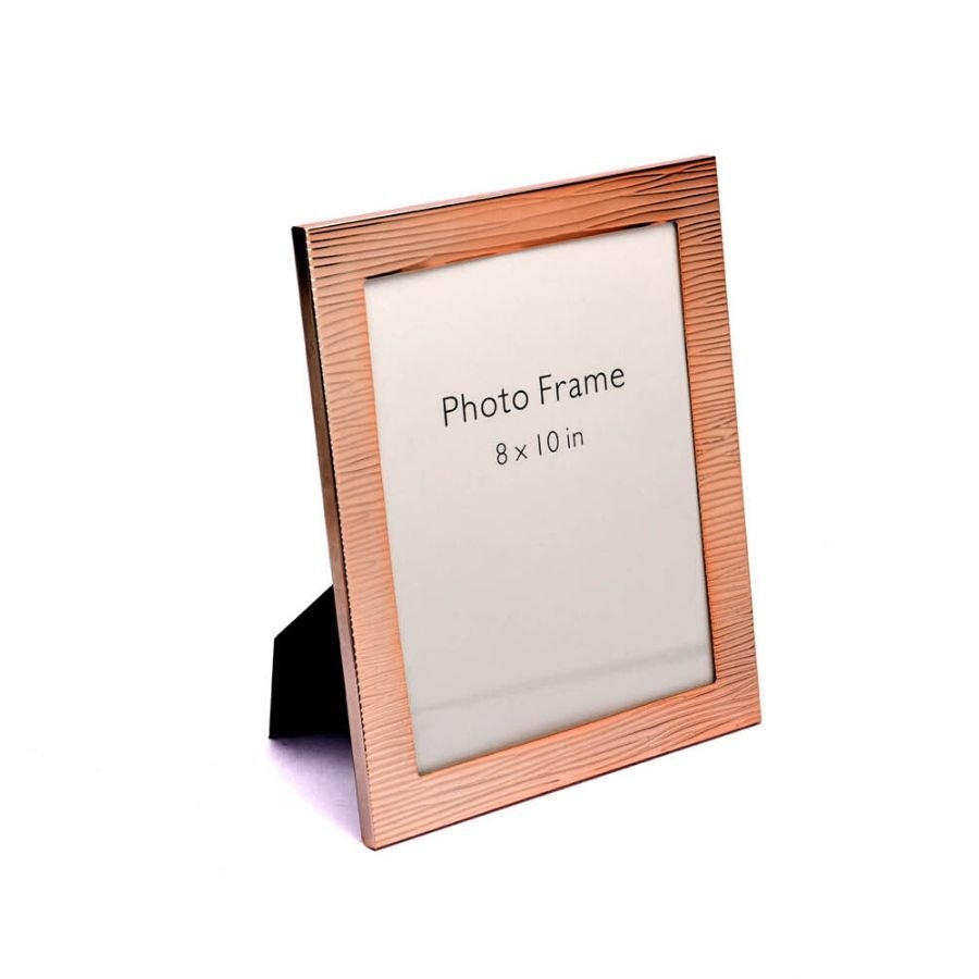 Rose Gold Fluted Design Photo Frame