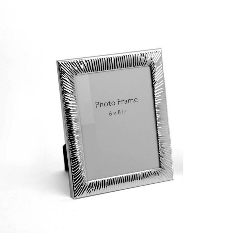 unique silver plated table top photo frame