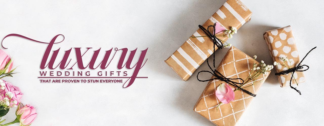 luxury wedding gifts banner