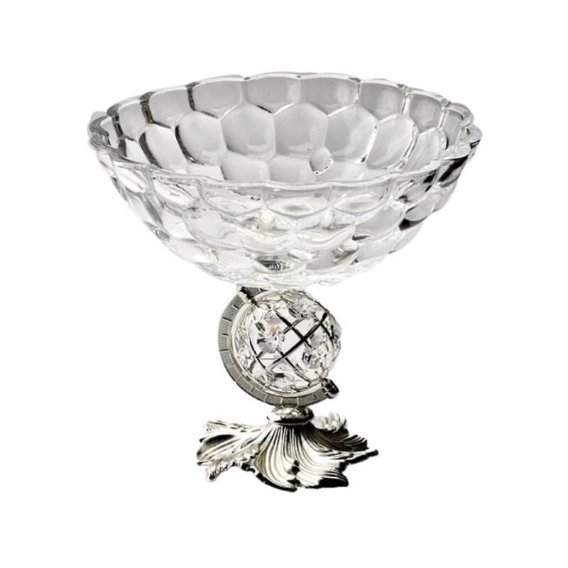 Elegant glass globe bowl