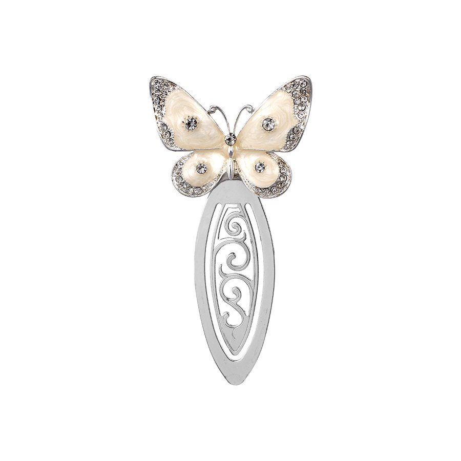 Butterfly Enamelled Silver Bookmark