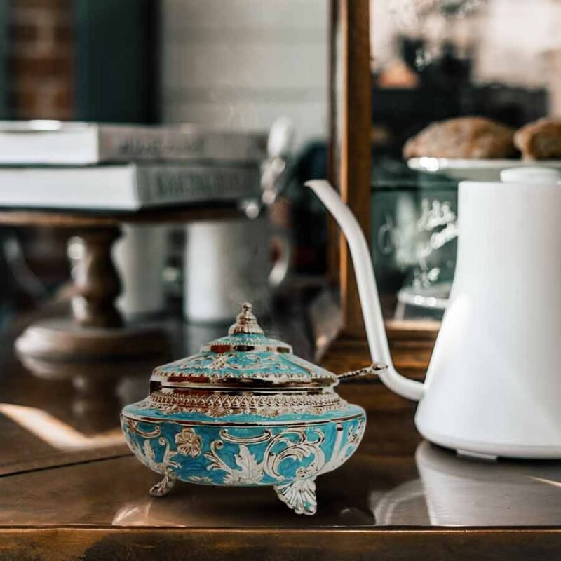 Sugar pot on a kitchen table