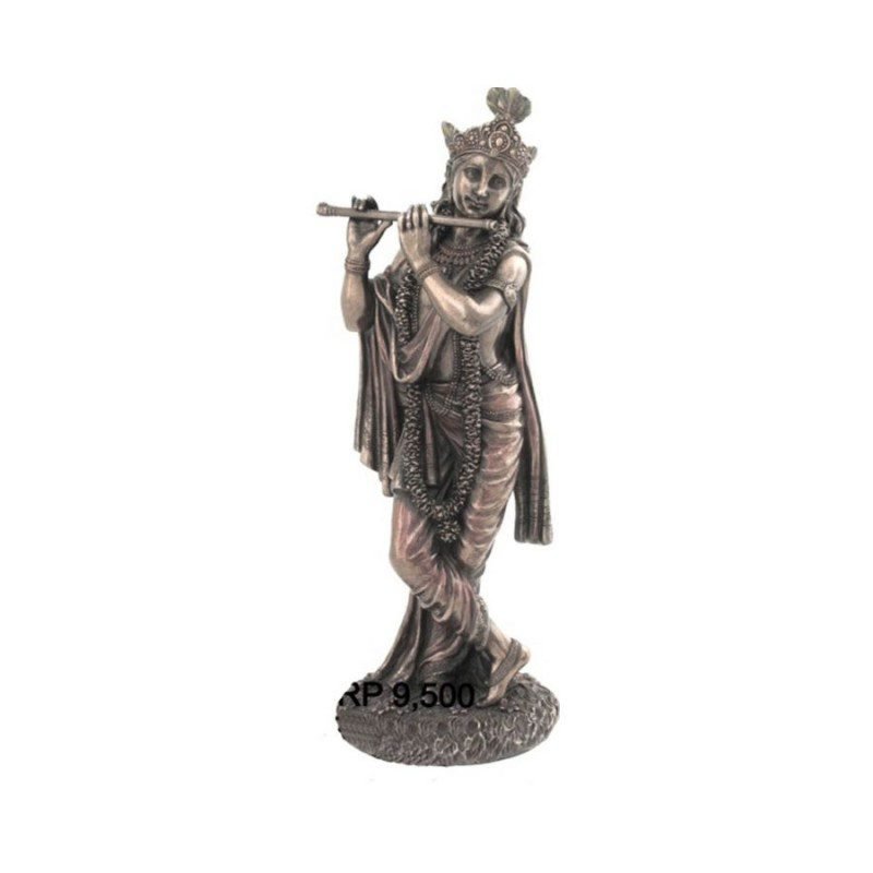 Copper Finish Lord Krishna Idol, Color- Copper, Size- Big