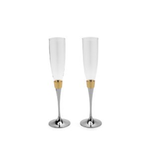 Modish Gold & Silver Wine Glasses